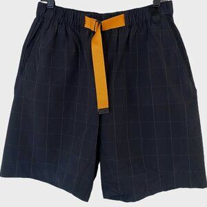 Nike Tech Pack Repel Belted Woven Shorts Black Check Men's Medium Skater Casual